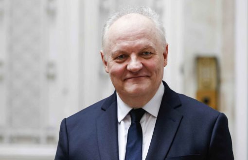 François Asselineau, candidat à l'élection présidentielle. - GEOFFROY VAN DER HASSELT / AFP